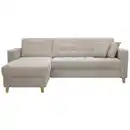 Bild 1 von Livetastic Ecksofa, Creme, Textil, 3-Sitzer, Füllung: Schaumstoff, seitenverkehrt montierbar, L-Form, 231x160 cm, Liegefunktion, Wohnzimmer, Sofas & Couches, Wohnlandschaften, Ecksofas