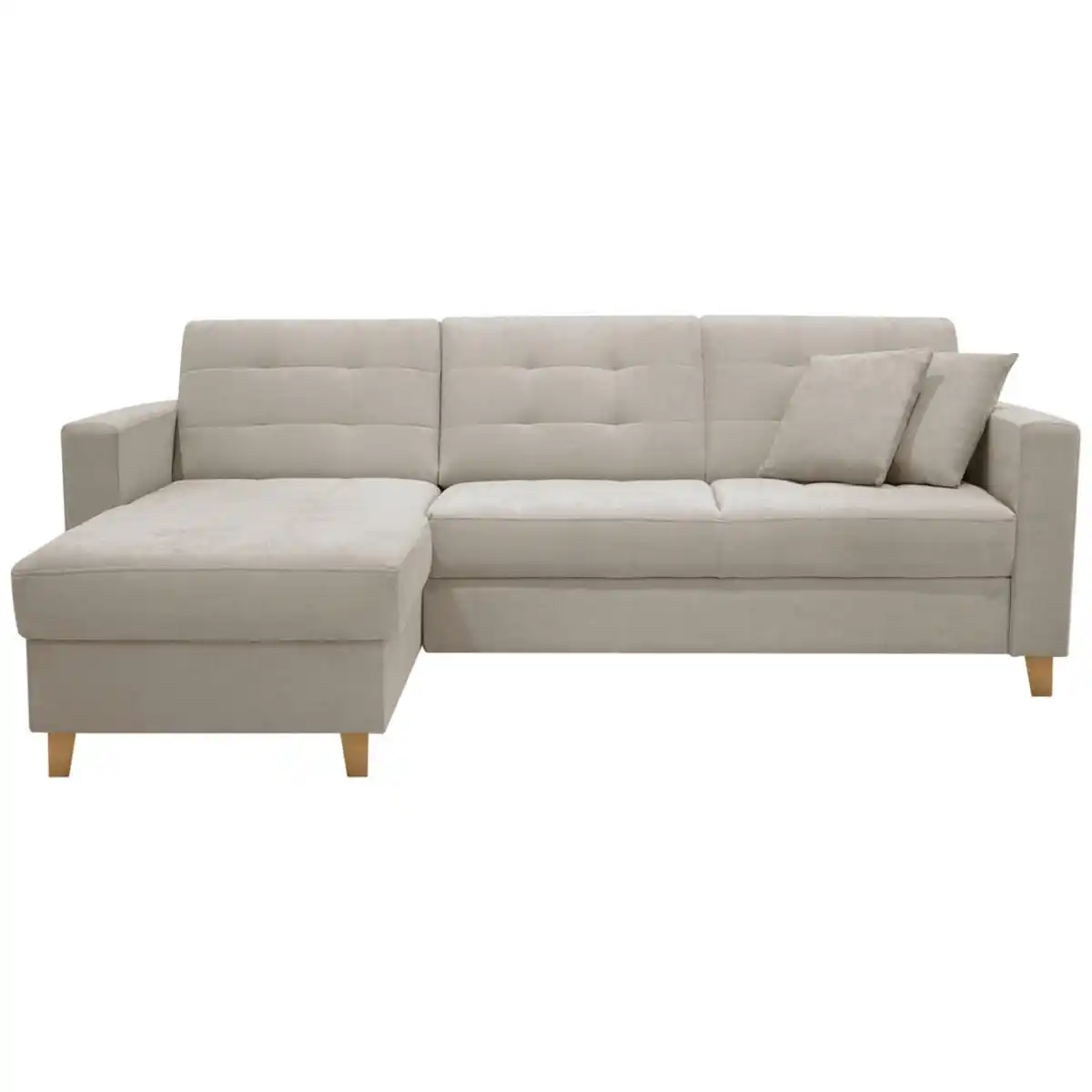 Bild 1 von Livetastic Ecksofa, Creme, Textil, 3-Sitzer, Füllung: Schaumstoff, seitenverkehrt montierbar, L-Form, 231x160 cm, Liegefunktion, Wohnzimmer, Sofas & Couches, Wohnlandschaften, Ecksofas