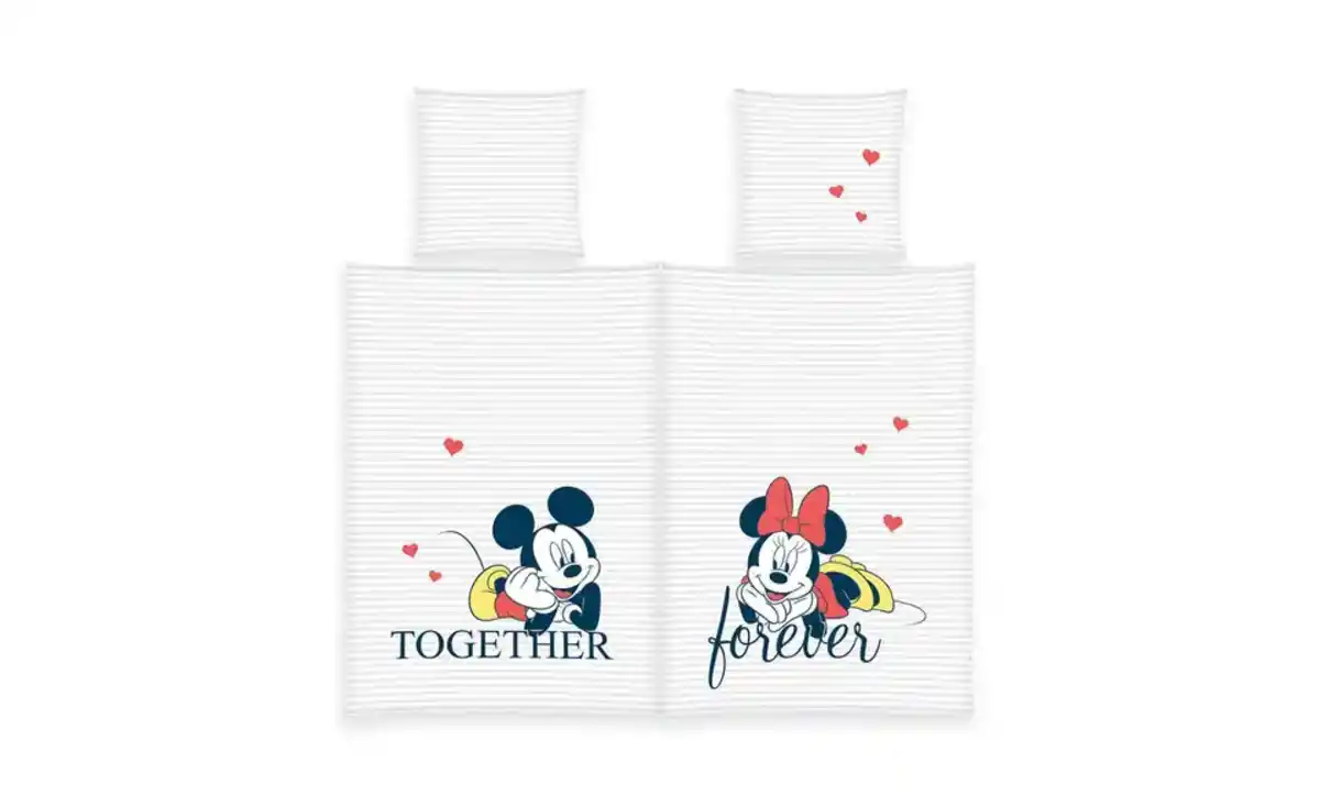 Bild 2 von Herding Partner Bettwäsche-Set Mickey & Minnie