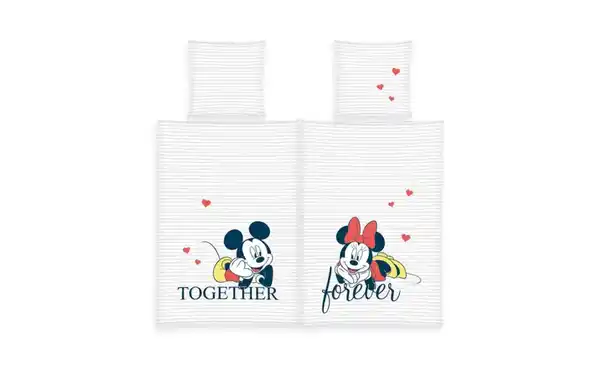 Bild 2 von Herding Partner Bettwäsche-Set Mickey & Minnie