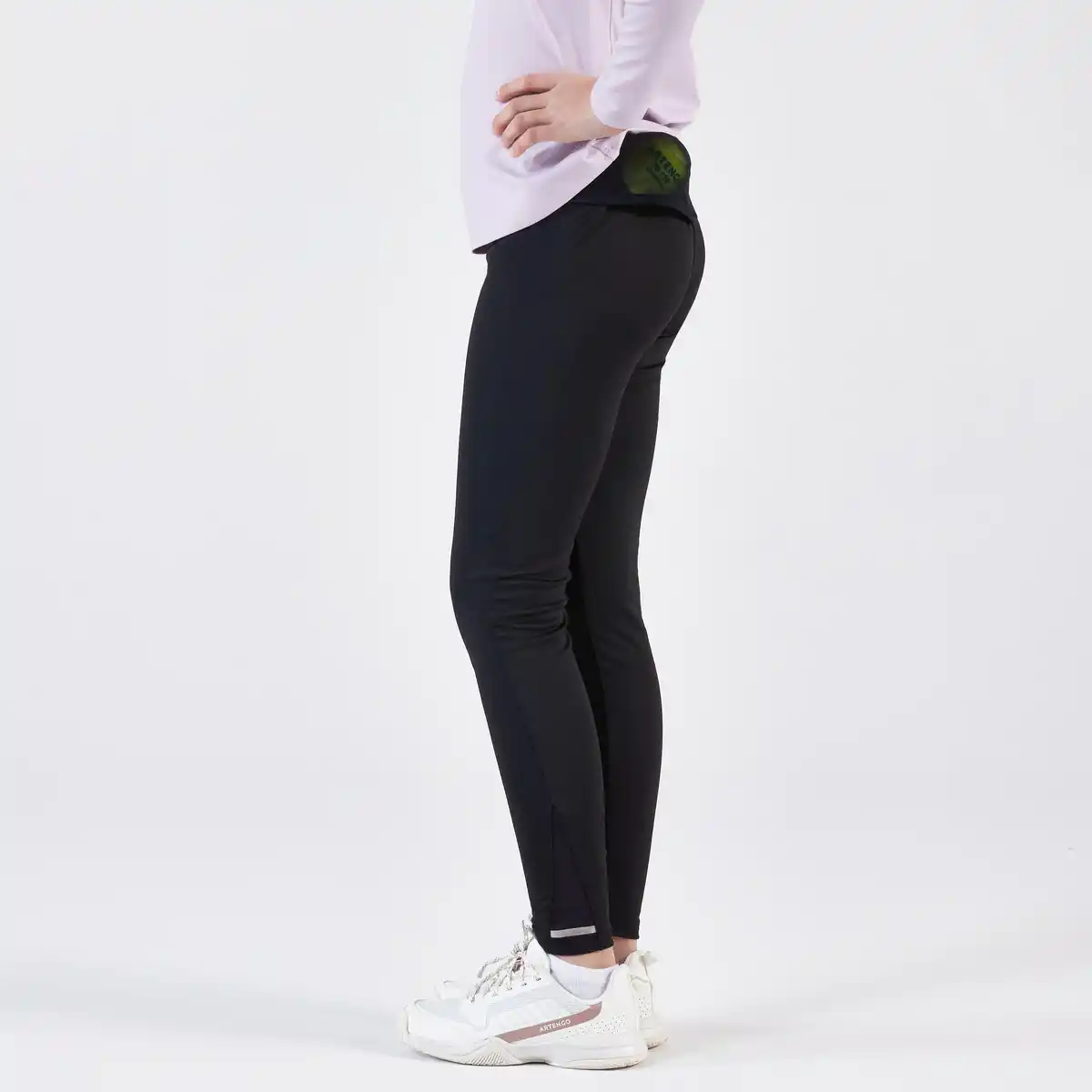 Bild 1 von KUIKMA Tennis Leggings Mädchen LEG500 schwarz