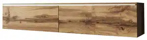 TV-Lowboard mit LED ca. 140x30 cm Eiche Wotan, Eiche Wotan