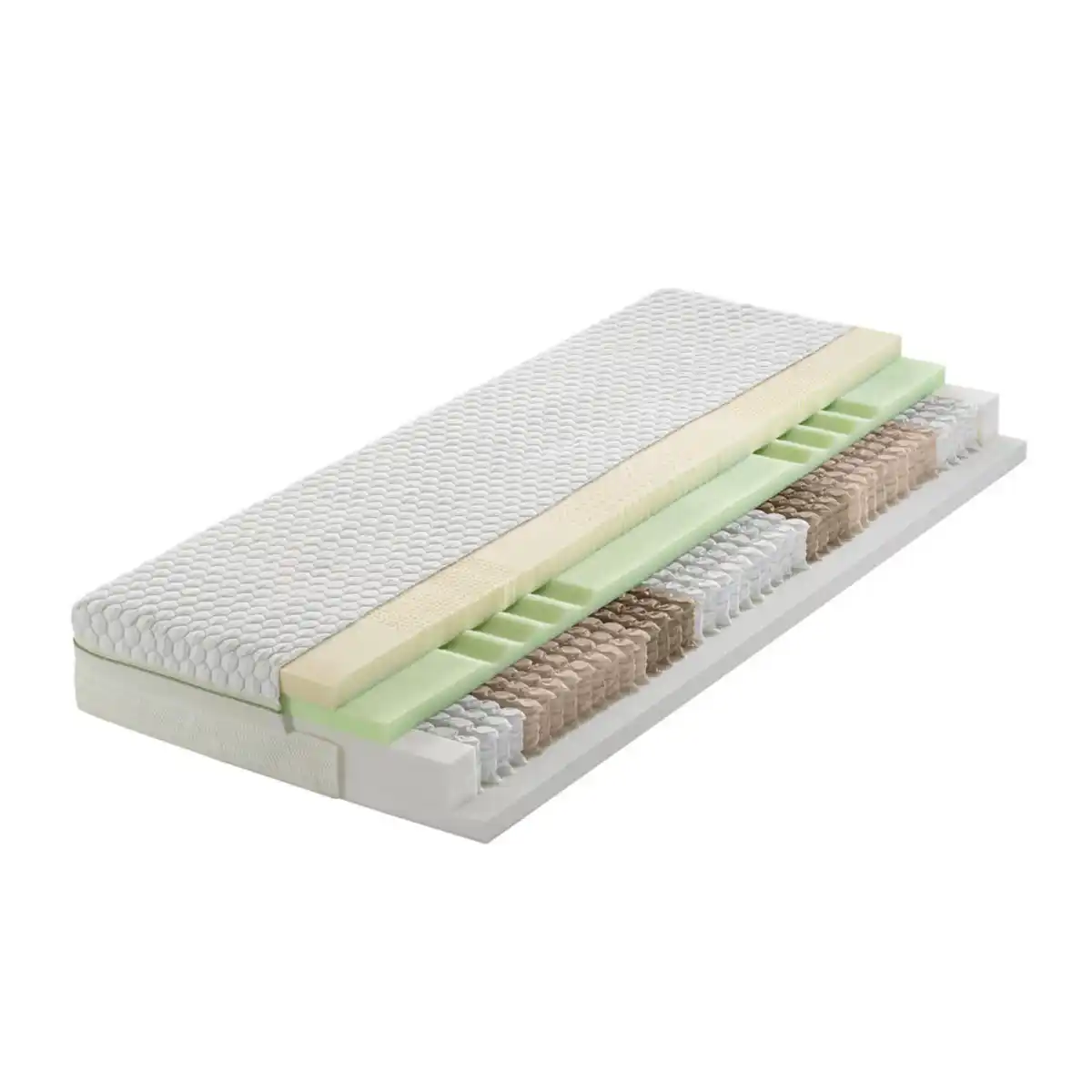 Bild 1 von Dieter Knoll Gel-Taschenfederkernmatratze, Weiß, Textil, H3, 120x200 cm, Austria Gütezeichen, Made in Austria, Oeko-Tex® Standard 100, Härtegradauswahl, Bezug abnehmbar/waschbar, schadstoffgeprü