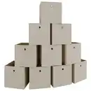 Bild 1 von Mid.you Faltbox, Natur, Weiß, Textil, 27x28x27 cm, faltbar, Ordnen & Aufbewahren, Aufbewahrungsboxen, Faltboxen