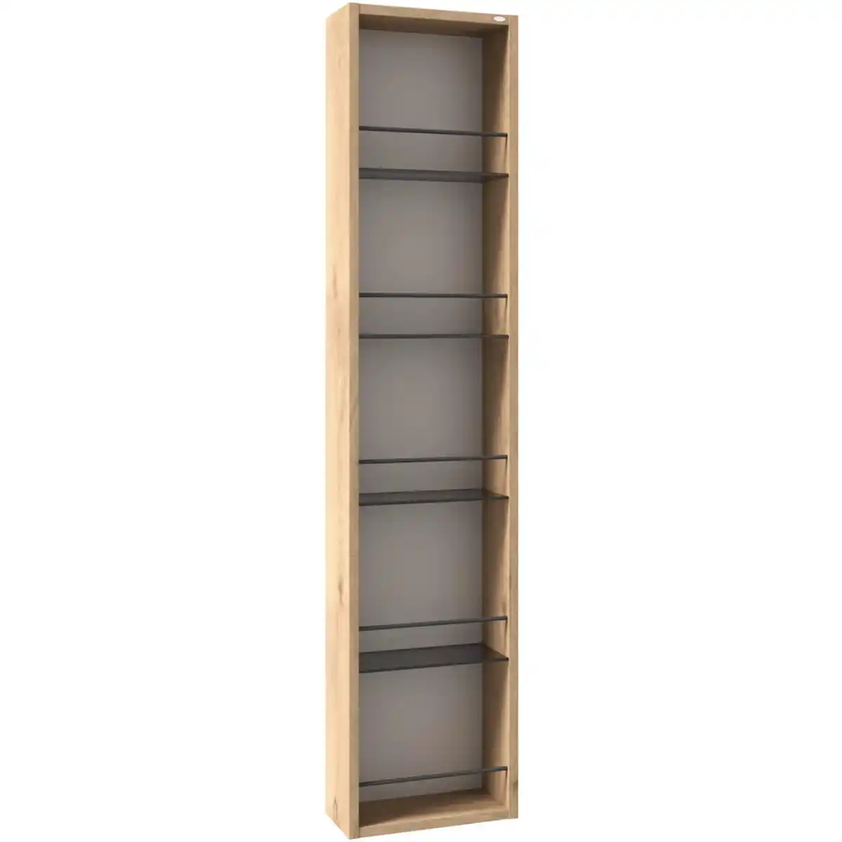 Bild 1 von Voglauer Badezimmerregal Vlacera, Taupe, Wildeiche, Glas, Wildeiche, massiv, 4 Fächer, 35x160x16 cm, Typenauswahl, hängend, in verschiedenen Größen erhältlich, Badezimmer, Badezimmerregale, Badr