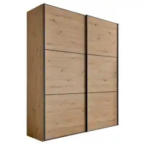 Moderano Schwebetürenschrank, Eiche Artisan, Holzwerkstoff, 4 Fächer, 2 Schublade(n) Schubladen, 200x222x68 cm, Goldenes M, BQ - Bündnis für Qualität, Made in Germany, Typenauswahl, Beimöbel er