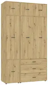 Kleiderschrank Kivo Eiche Artisan, Eiche Artisan