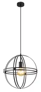Hängeleuchte Tamara Schwarz matt max. 60 Watt, Schwarz
