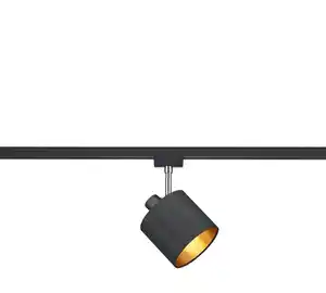 Schienensystem-Strahler Tommy Duoline max. 25 Watt, Schwarz, Goldfarben