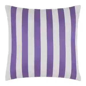 Outdoor-Kissen Amore Streif Weiß/Flieder ca. 45x45cm, Weiß, Flieder