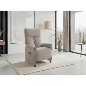 Sit & More Relaxsessel TV Cremona Comfort E S1, Taupe, Textil, 76x110x84 cm, Goldenes M, Oeko-Tex® Standard 100, Made in Europe, DGM-Klimapakt, Relaxfunktion, Liegefunktion, gepolsterte Armlehnen, W