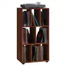 Bild 1 von Mid.you Schallplattenregal, Nussbaum, Holzwerkstoff, Holzoptik, 2 Fächer, 60x115x36 cm, Wohnzimmer, Regale, CD & DVD-Regale
