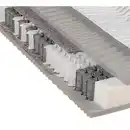 Bild 1 von Xora Taschenfederkernmatratze, Weiß, Textil, H3, Füllung: Polyester, 100x200 cm, Made in Germany, Oeko-Tex® Standard 100, Härtegradauswahl, Bezug abnehmbar/waschbar, Ober- und Unterseite verstepp