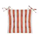 Bild 1 von Sitzkissen Amore Streif Orange/Weiß ca. 45x45cm, Orange, Weiß