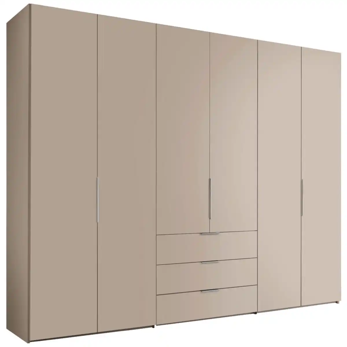 Bild 1 von Dieter Knoll Drehtürenschrank Gerino, Elfenbein, Holzwerkstoff, 6 Fächer, 3 Schublade(n) Schubladen, 298x222x63 cm, Blauer Engel, BQ - Bündnis für Qualität, Made in Germany, Dgm, DGM-Klimapakt,