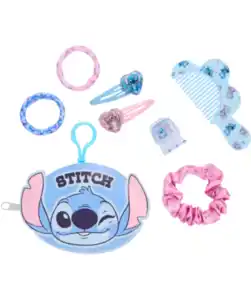Stitch Haarschmuck- und Geldbörsen-Set, blau