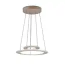 Bild 1 von Trio Leuchten Led-Hängeleuchte Cromer, Grau, Beige, Metall, 200 cm, Farben fixierbar, Farbtemperaturwechsler, Lampen & Leuchten, Innenbeleuchtung, Hängelampen, Pendelleuchten