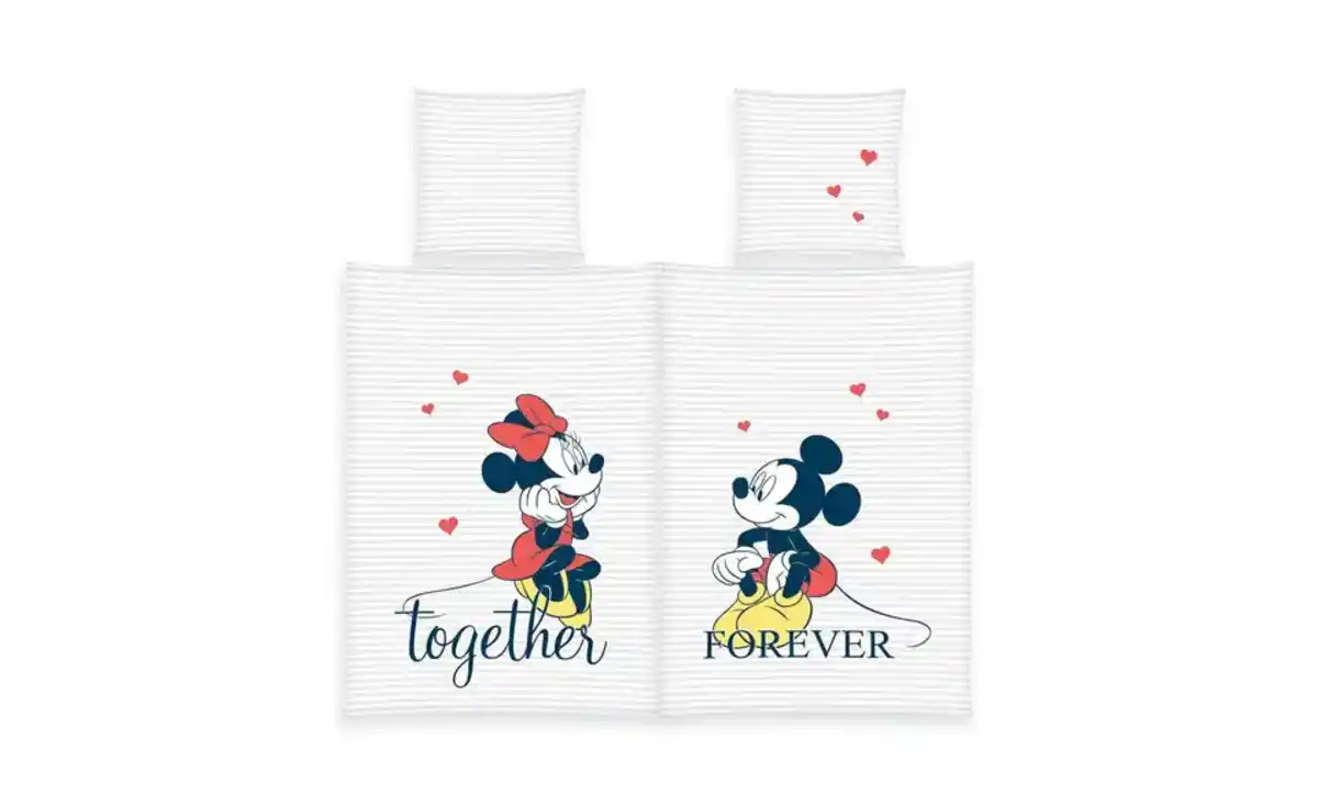 Bild 1 von Herding Partner Bettwäsche-Set Mickey & Minnie
