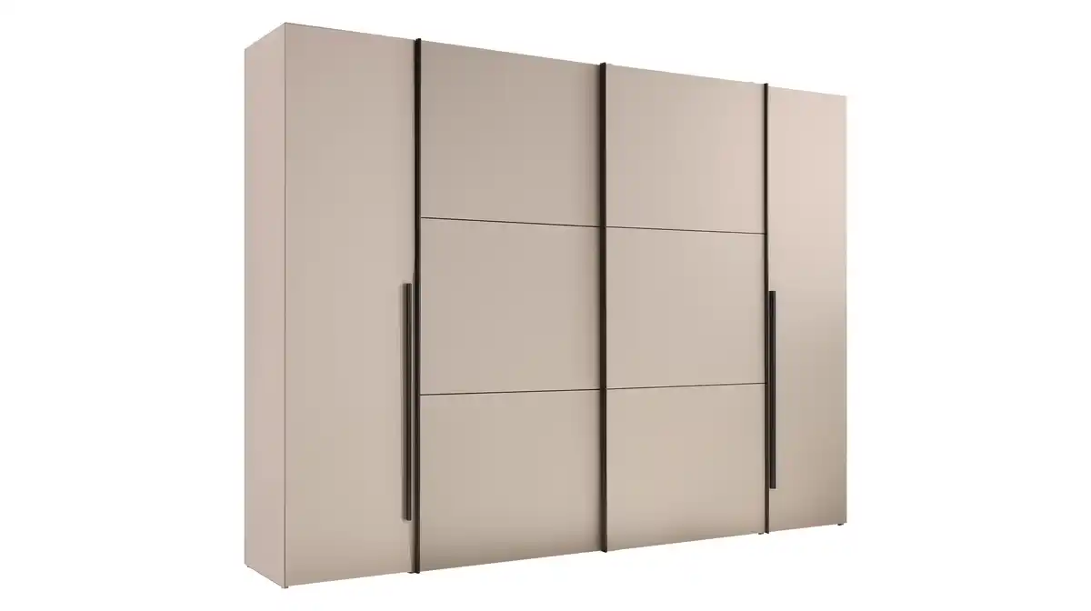 Bild 1 von Kleiderschrank beige 276 cm Schwebetüren - MATURS