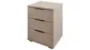 Bild 1 von Nachttisch beige 46 x 42 cm - 3 Schubladen - UNIVERSAL