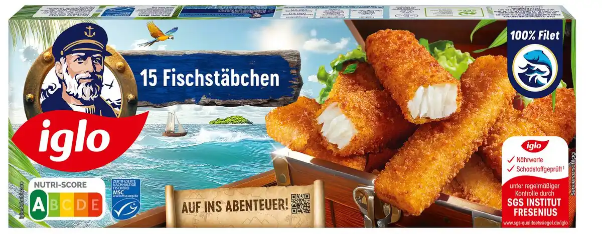 Bild 1 von IGLO Fischstäbchen, 360 - 450-g-Packg.