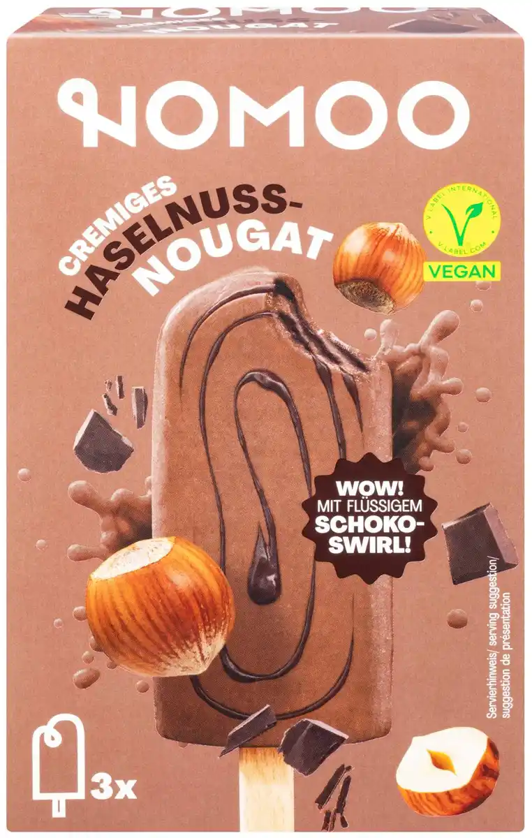 Bild 1 von NOMOO Veganes Stieleis, 3 St. = 195-ml-Packg.