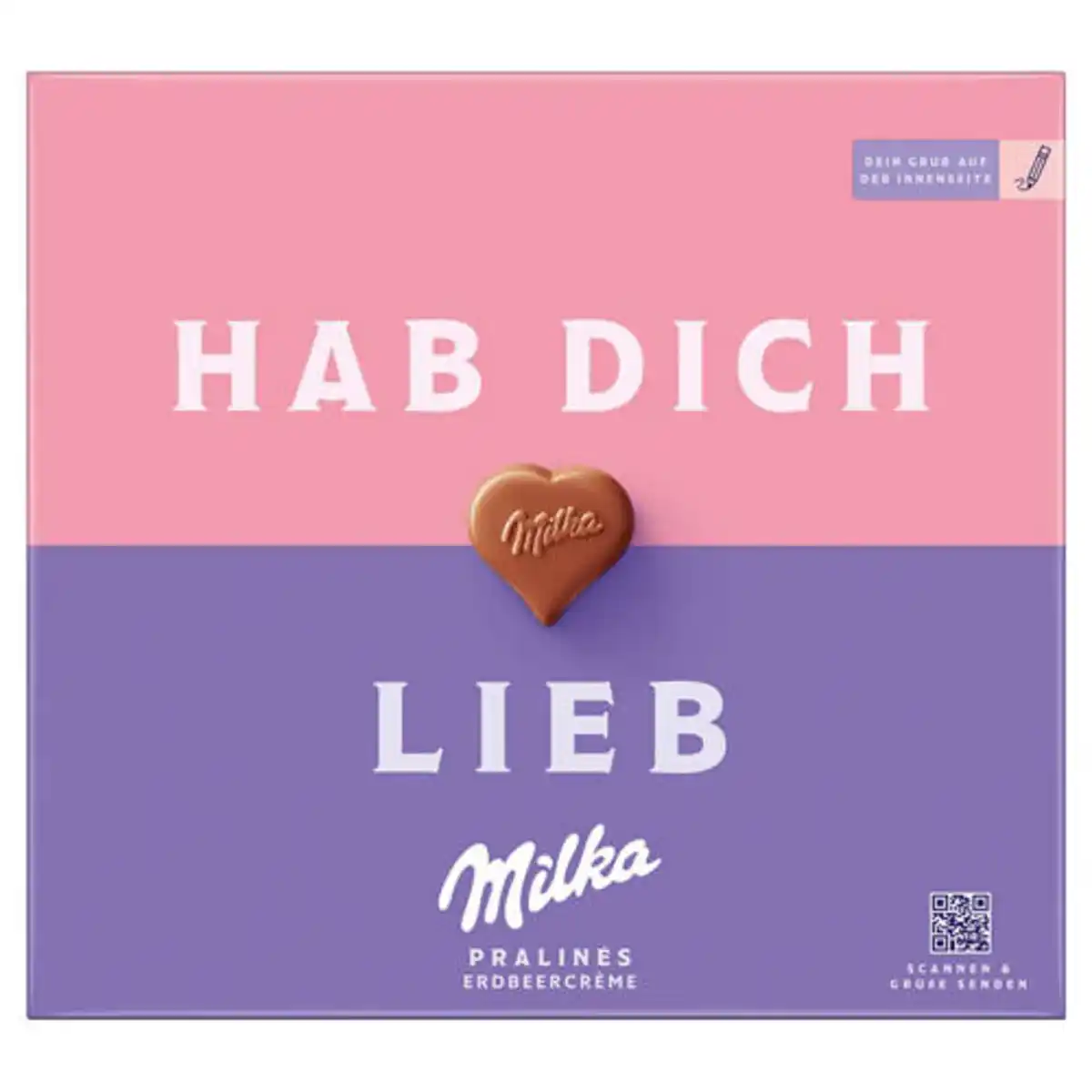 Bild 1 von Pralinen 110 g, I love Milka - Erdbeere