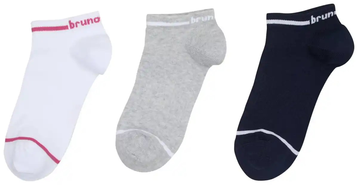 Bild 3 von BRUNO BANANI Damen-Sneakersocken, 3 Paar