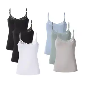 ESMARA® Damen-Spaghettiträgerhemden, 3-St.-Packg.