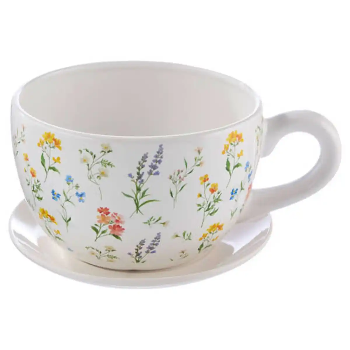Bild 1 von BELAVI Blumentopf Teetasse Weiß