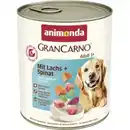 Bild 1 von animonda GranCarno Original Nassfutter Hund Adult, Lachs und Spinat 6x800 g