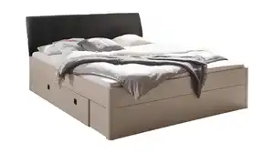 Futonbett 180 x 200 cm Doppelbett beige - CARANO