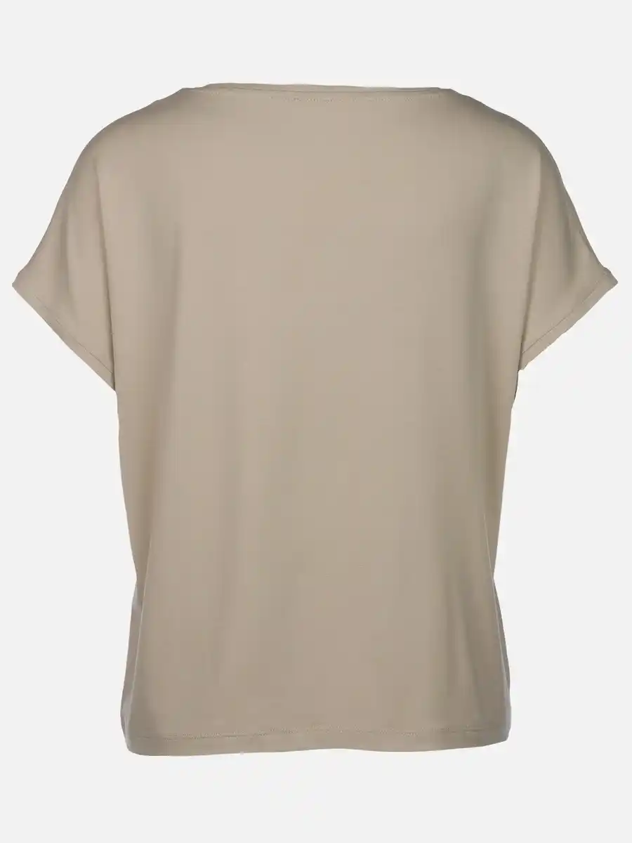 Bild 2 von Damen Shirt mit Print und Glitzersteinchen Beige
