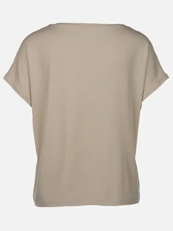 Bild 2 von Damen Shirt mit Print und Glitzersteinchen Beige