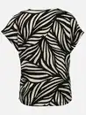 Bild 2 von Damen Crepe Shirt mit Alloverprint Schwarz