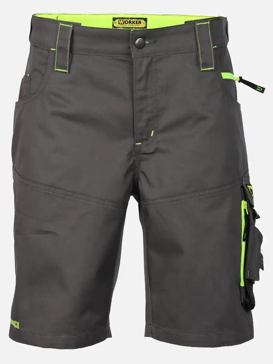 Bild 1 von Herren Arbeitsshorts mit Neondetails Grau