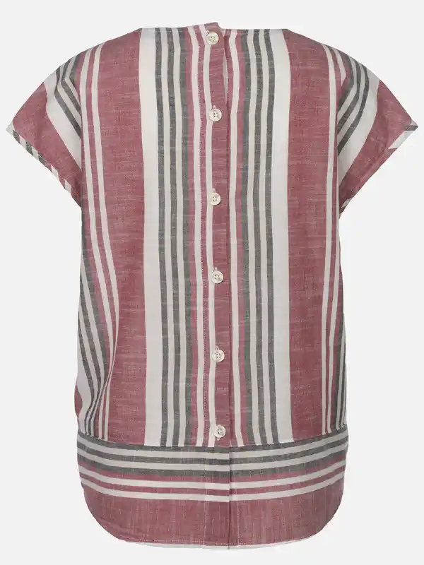 Bild 2 von Damen Schlupfbluse mit Streifen Rot
