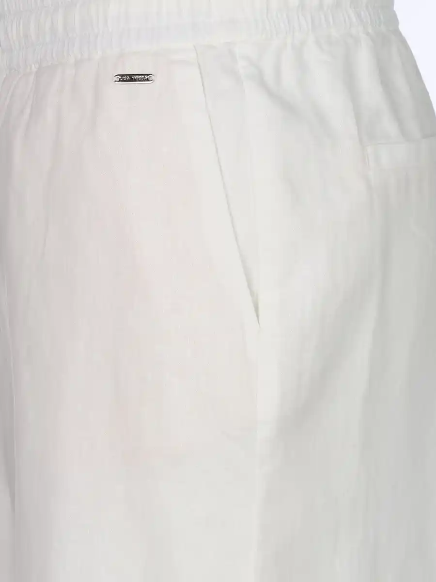 Bild 4 von Damen Leinen Culotte Weiß