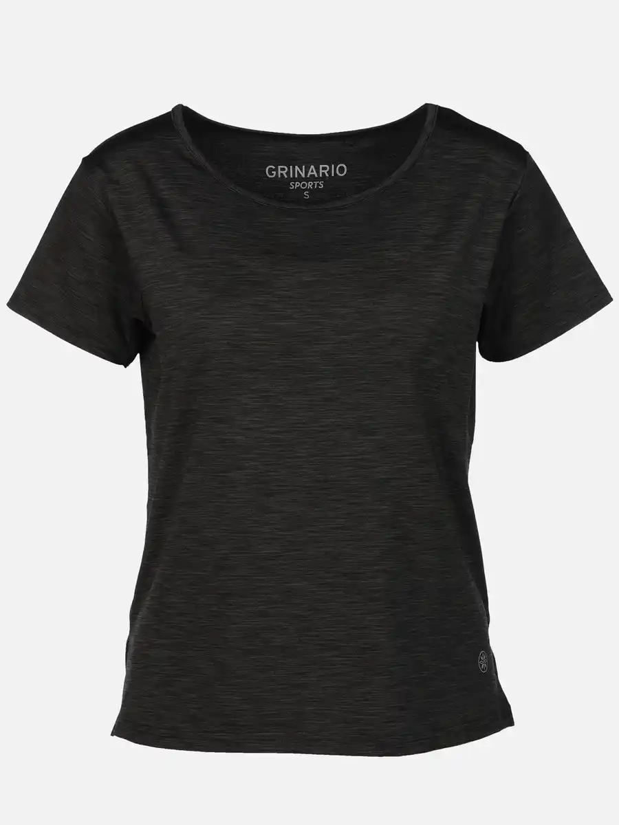 Bild 1 von Damen Sport T-Shirt meliert Schwarz