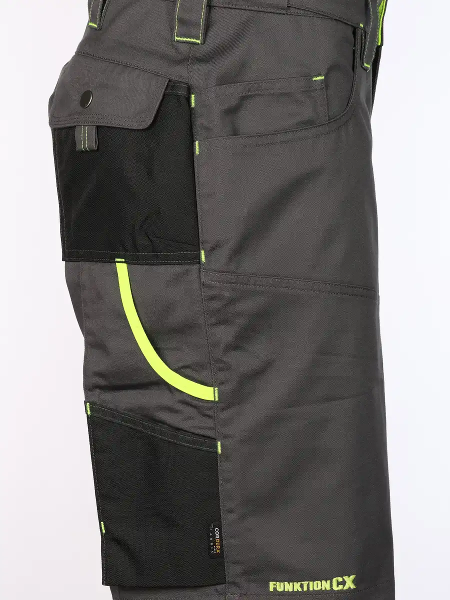 Bild 4 von Herren Arbeitsshorts mit Neondetails Grau
