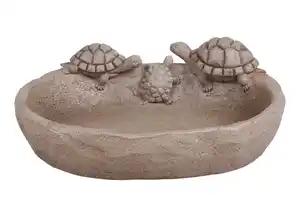 Vogeltränke mit Schildkröten 31x26cm