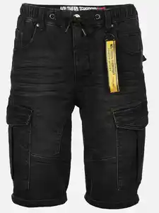 Herren Crgo-Shorts Schwarz