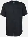 Bild 1 von Herren Leinenhemd mit Stehkragen Blau