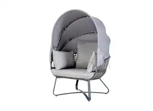 Loungesessel „Egg-Chair“ faltbares Dach
