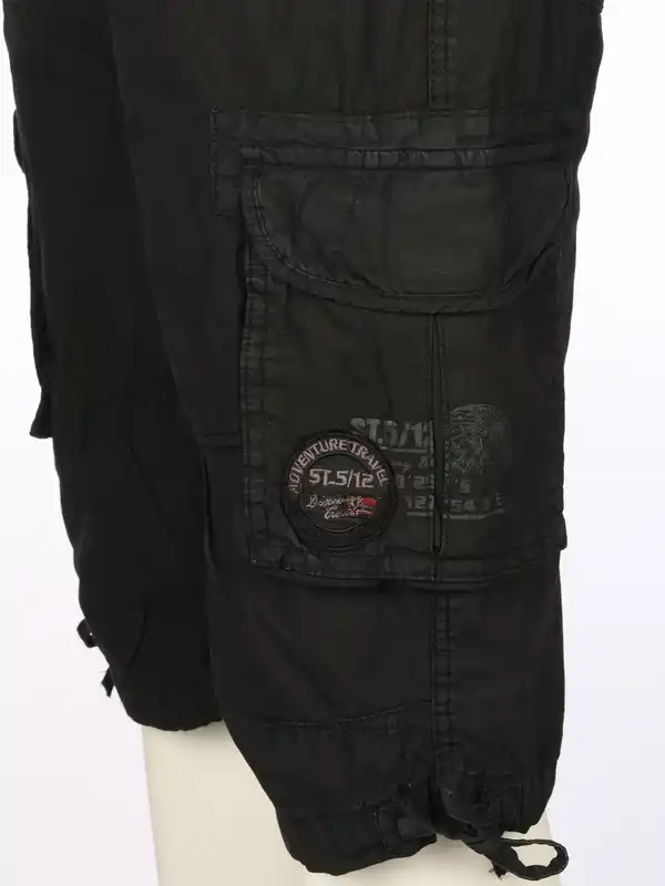 Bild 4 von Herren Cargobermuda mit Gürtel Schwarz