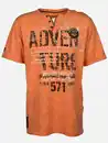 Bild 1 von Herren Henleyshirt mit Print Orange