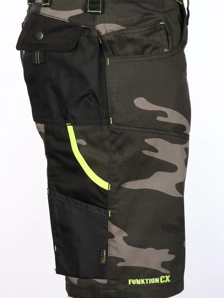 Bild 4 von Herren Arbeitsshorts mit Neondetails Grün