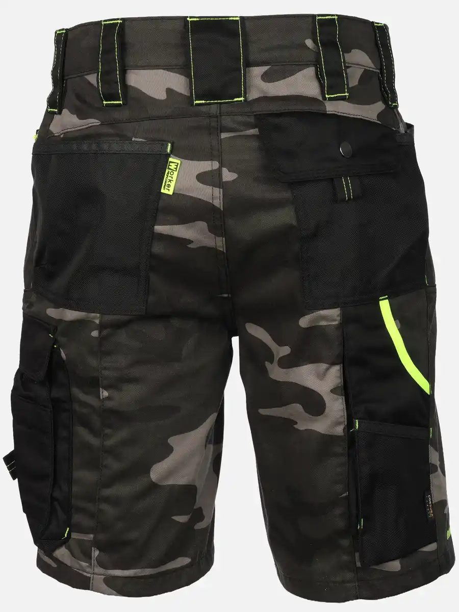 Bild 2 von Herren Arbeitsshorts mit Neondetails Grün