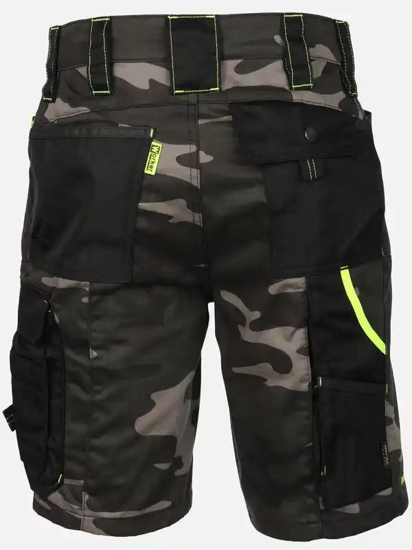 Bild 2 von Herren Arbeitsshorts mit Neondetails Grün