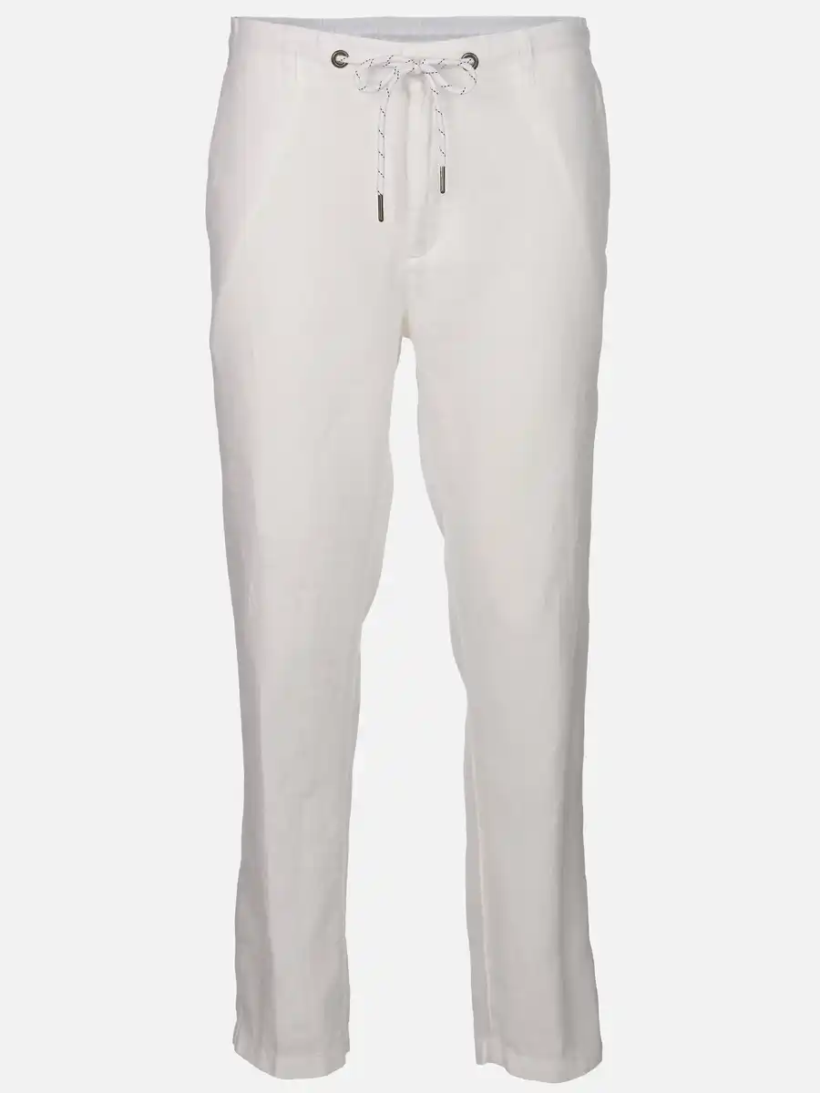 Bild 1 von Herren Leinenhose mit Kordelzug Weiß